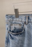 Chrome Hearts New Unisex Classic Leather Cross Casual Jeans