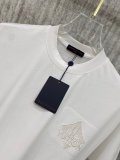Louis Vuitton Classic Embroidered Logo T-shirt Couple Versatile Casual Short Sleeve