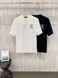 Louis Vuitton 26SS Personalized Embroidery Patch Logo T-shirt Unisex Versatile Casual Short Sleeve