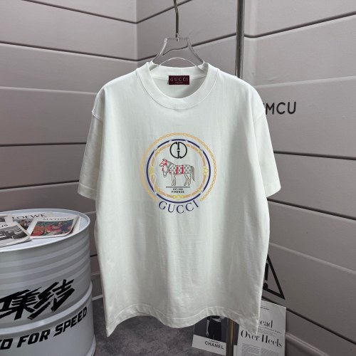 Gucci 26SS Fashion Logo Printed T-shirt Unisex Casual Versatile Short Sleeve