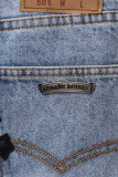 Chrome Hearts Unisex Classic Versatile Leather Cross Wash Casual Jeans