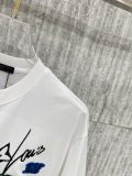 Louis Vuitton 26SS Classic Embroidered Logo T-shirt Unisex Versatile Casual Short Sleeve