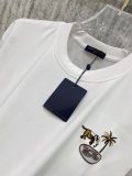 Louis Vuitton 26SS Fashion Animal Embroidery T-shirt Unisex Versatile Casual Short Sleeve