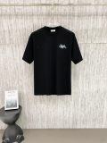 Dior 26SS Classic Embroidered Logo T-shirt Unisex Versatile Casual Short Sleeve