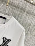 Louis Vuitton 26SS Classic Embroidered Logo T-shirt Unisex Versatile Casual Short Sleeve