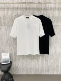 Louis Vuitton Minimally Embroidered T-shirt Couple Versatile Casual Short Sleeve