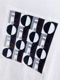 Fendi 26SS Fashion Embroidered Logo T-shirt Unisex Casual Versatile Short Sleeve