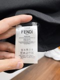 Fendi 26SS Fashion Embroidered Logo T-shirt Unisex Casual Versatile Short Sleeve