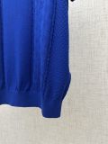 Louis Vuitton Fashion Chessboard Hollow Logo Jacquard Round Neck Short Sleeve Knitted Polo Shirt