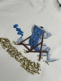 Burberry Fashion Beach Chair Printed Short Sleeve Unisex Casual Loose T-shirt