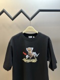 Burberry Fashion Beach Chair Printed Short Sleeve Unisex Casual Loose T-shirt