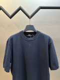 Fendi Couple Fashion Embroidery FF Casual Knitted Short Sleeve