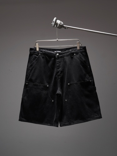 Chrome Hearts26SS Classic Versatile Leather Cross Casual Cowboy Shorts