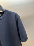 Fendi Couple Fashion Embroidery FF Casual Knitted Short Sleeve