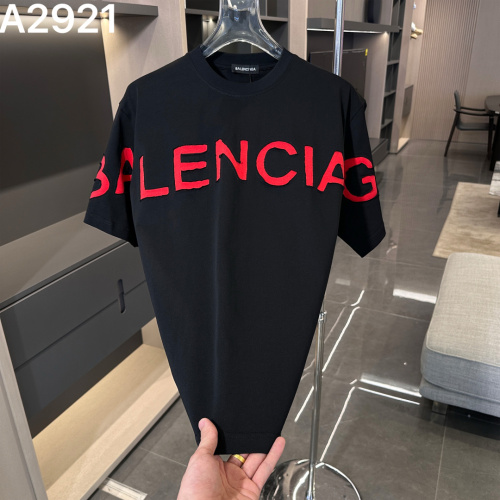 Balenciaga Fashion Embroidered Logo Short Sleeve Unisex Fashion Casual Versatile T-shirt