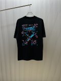 Off White Classic Inkjet Arrow Printed Short Sleeve Couple Fashion Casual Versatile T-shirt