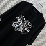 Louis Vuitton Fashion Inkjet Logo Printed Short Sleeves Unisex Fashion Casual Versatile T-shirt