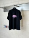 Balenciaga 26SS Fashion Pink Melt Printed Short Sleeve Unisex Casual Loose T-shirt