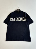 Balenciaga 26SS Classic Tape Logo Printed Short Sleeve Couple Casual Loose T-shirt