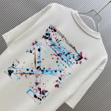 Off White Classic Inkjet Arrow Printed Short Sleeve Couple Fashion Casual Versatile T-shirt
