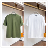 Prada 26SS Fashion 7A Antibacterial T-shirt Unisex Casual Versatile Short Sleeve