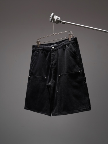 Chrome Hearts26SS Classic Versatile Leather Cross Casual Cowboy Shorts