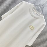 Dior Classic Simple Embroidered Short Sleeve Unisex Fashion Casual Versatile T-shirt