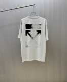 Off White Classic Gradient Arrow Printed Short Sleeve Couple Fashion Casual Versatile T-shirt
