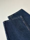 Louis Vuitton Fashion Leather Splicing Collar Denim Jacket Coat Jeans