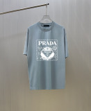 Prada Classic Logo Printed Short Sleeves Unisex Fashion Casual Versatile T-shirt
