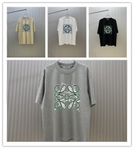 Loewe Fashion Logo Printed Short Sleeve Couple Fashion Casual Versatile T-shirt