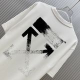 Off White Classic Gradient Arrow Printed Short Sleeve Couple Fashion Casual Versatile T-shirt