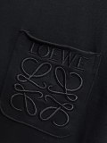 Loewe 26SS Fashion Embroidery Logo 7A Antibacterial T-shirt Unisex Casual Versatile Short Sleeve