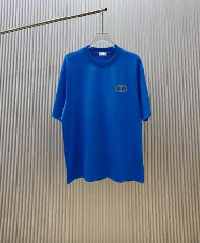 Dior Classic Simple Embroidered Short Sleeve Unisex Fashion Casual Versatile T-shirt