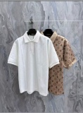 Louis Vuitton 26SS New Classic Full Logo Button Collar Polo Shirt Short Sleeve