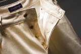 Louis Vuitton 26SS Retro Fading Logo Printed Zipper Jeans