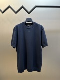 Fendi Couple Fashion Embroidery FF Casual Knitted Short Sleeve