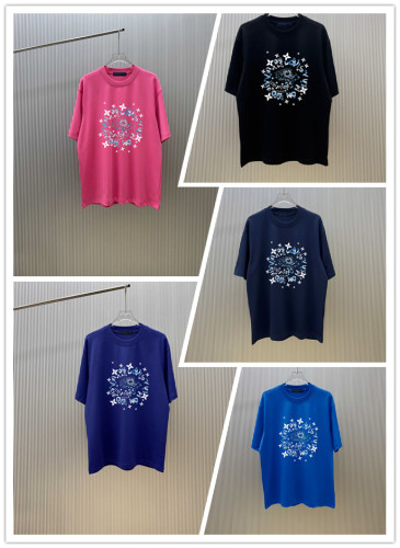 Louis Vuitton 26SS Fashion Logo Printed T-shirt Unisex Casual Versatile Short Sleeve