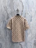 Louis Vuitton 26SS New Classic Full Logo Button Collar Polo Shirt Short Sleeve