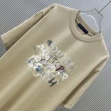 Louis Vuitton Fashion Inkjet Logo Printed Short Sleeves Unisex Fashion Casual Versatile T-shirt