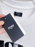 Fendi 26SS Fashion Embroidered Logo T-shirt Unisex Casual Versatile Short Sleeve
