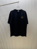 Dior Classic Simple Embroidered Short Sleeve Unisex Fashion Casual Versatile T-shirt