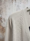 Louis Vuitton 26SS Fashion Embroidered Mesh Ribbed Knitted Cardigan Coat
