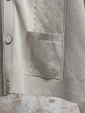 Louis Vuitton 26SS Fashion Embroidered Mesh Ribbed Knitted Cardigan Coat