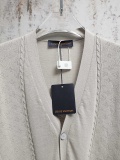 Louis Vuitton 26SS Fashion Embroidered Mesh Ribbed Knitted Cardigan Coat