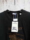 Burberry 26SS Fashion Embroidered War Horse Logo T-shirt Couple Casual Round Neck Short Sleeve