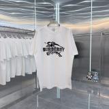 Burberry Classic 3D Logo War Horse Printed Short Sleeve Unisex Loose Versatile T-shirt