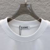 Loewe Fashion 3D Embroidered Logo Short Sleeve Unisex Loose Versatile T-shirt