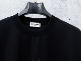Yves Saint Laurent Fashion Foam Logo Printed Short Sleeve Unisex Loose Versatile T-shirt