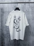 Yves Saint Laurent Fashion Flower Logo Printed Short Sleeve Unisex Loose Versatile T-shirt